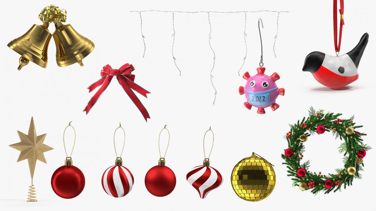 3D Christmas Decor Collection 6 model