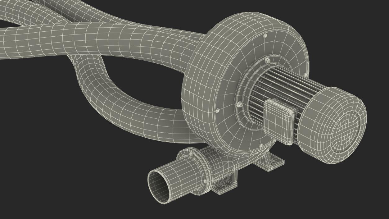 Exhaust Fume Extraction System Single Duct 3D