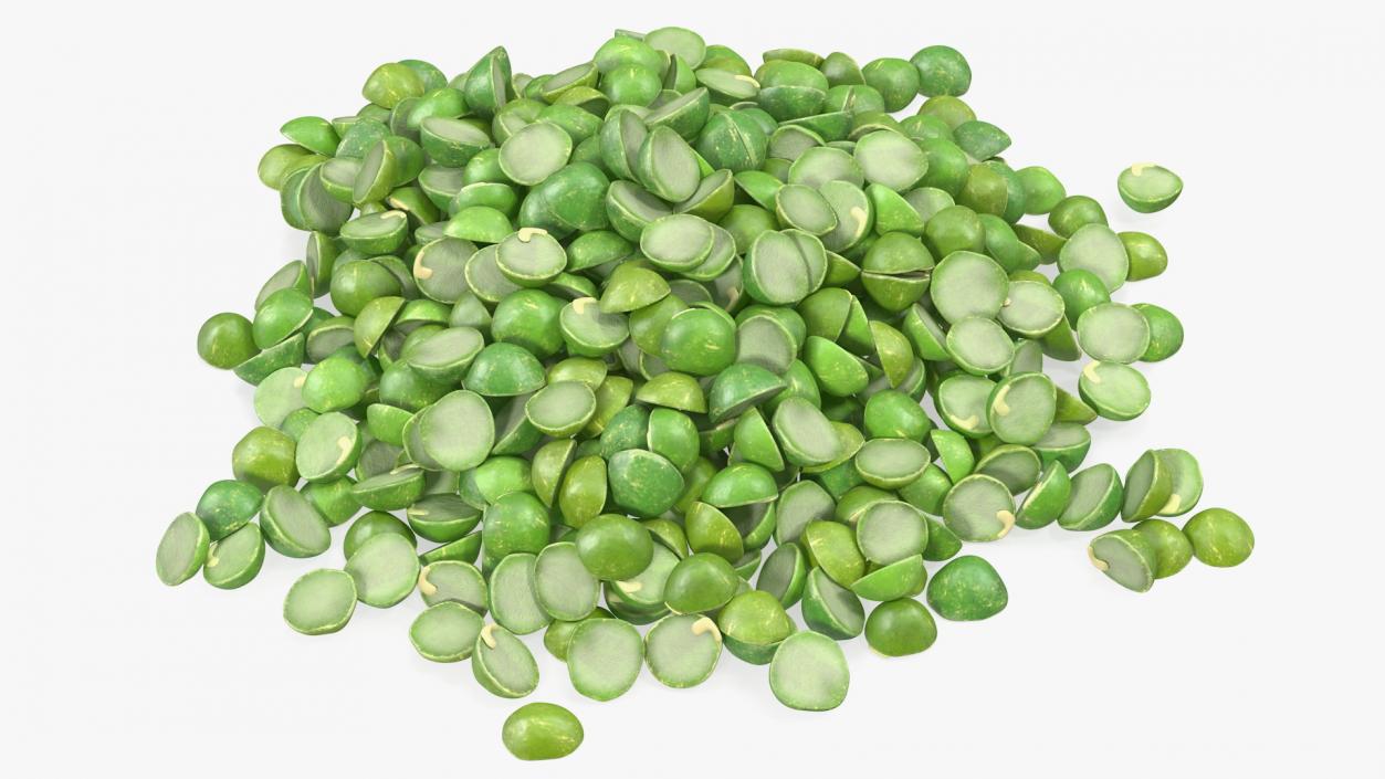 Pile of Split Pea 3D