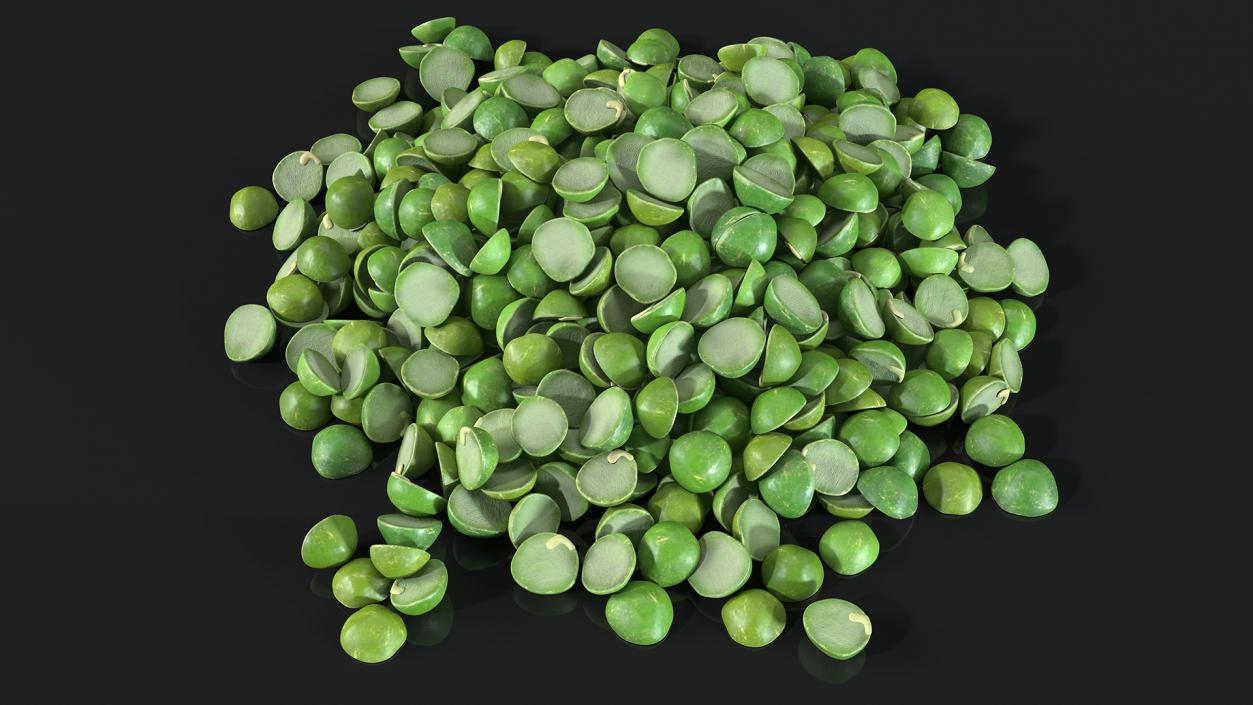 Pile of Split Pea 3D