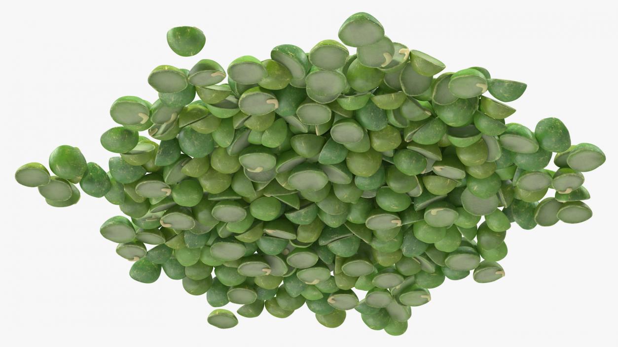 Pile of Split Pea 3D