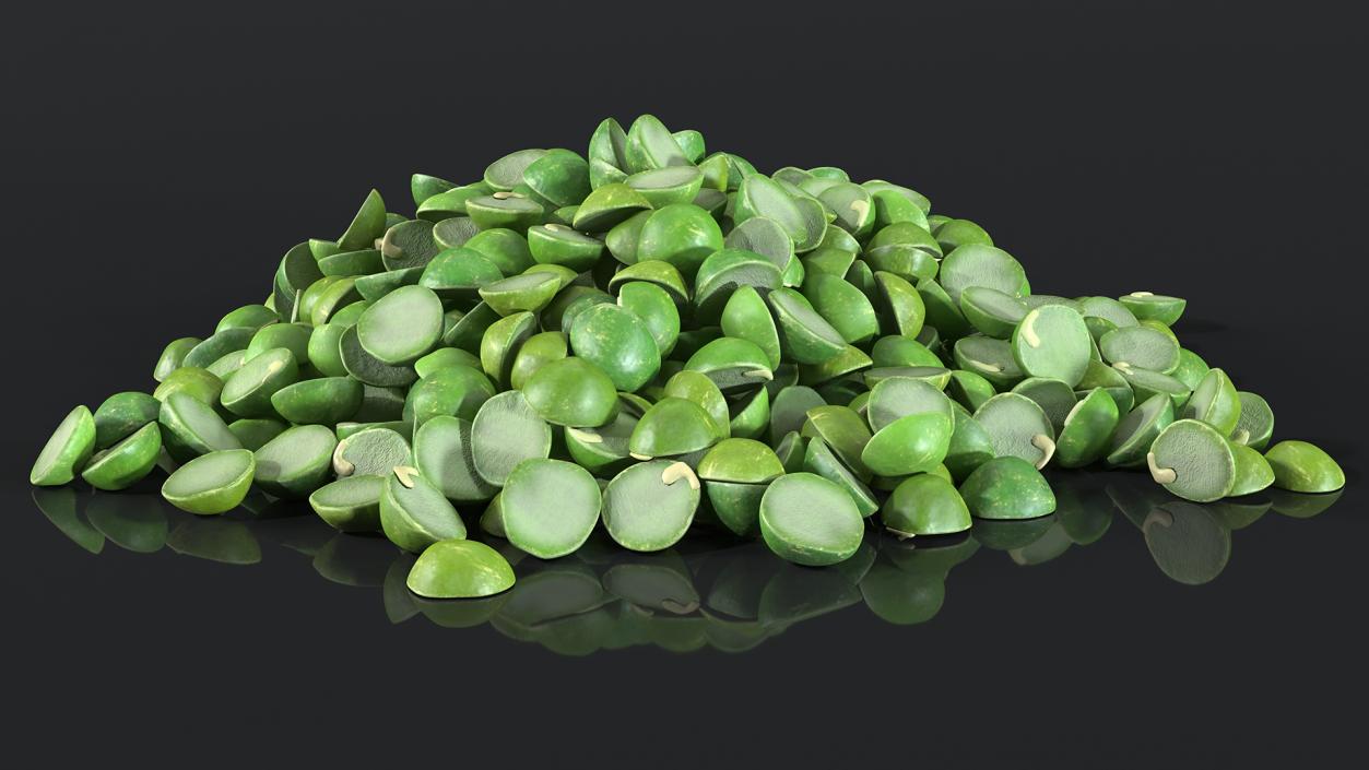 Pile of Split Pea 3D