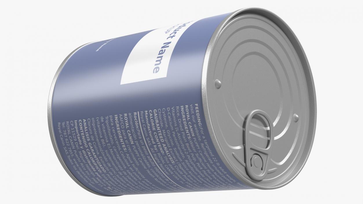 3D Canned Food Mockup model