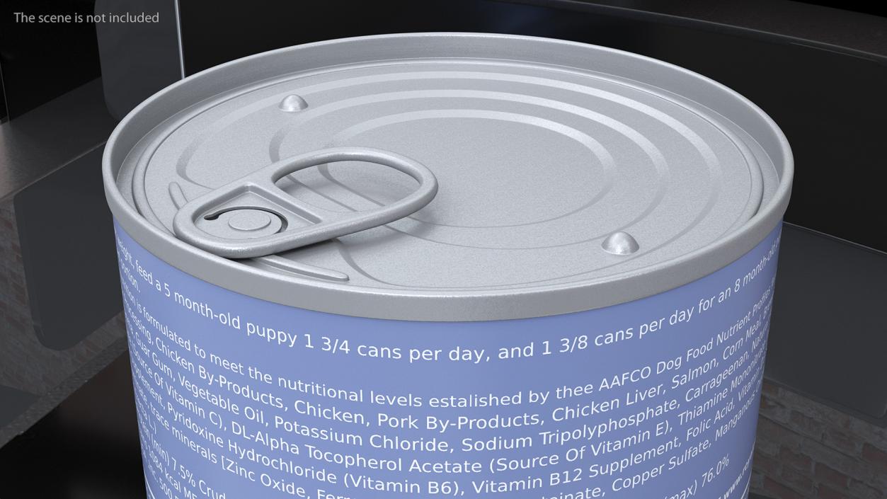 3D Canned Food Mockup model