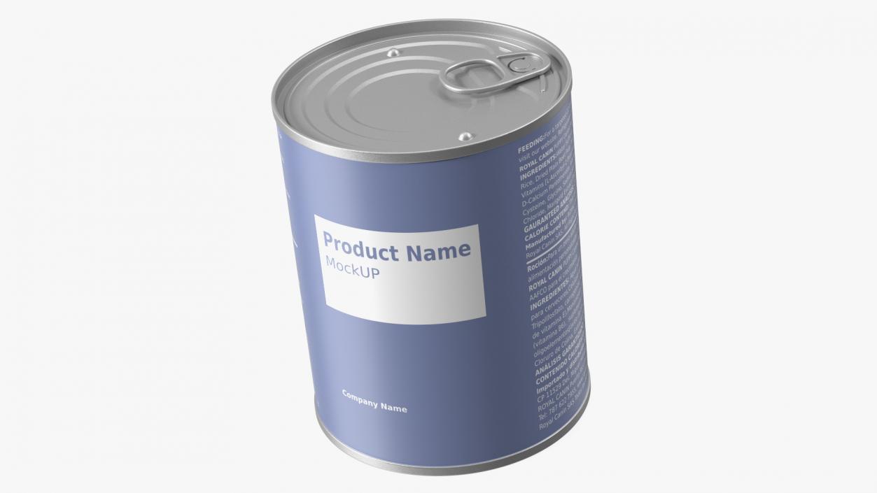 3D Canned Food Mockup model