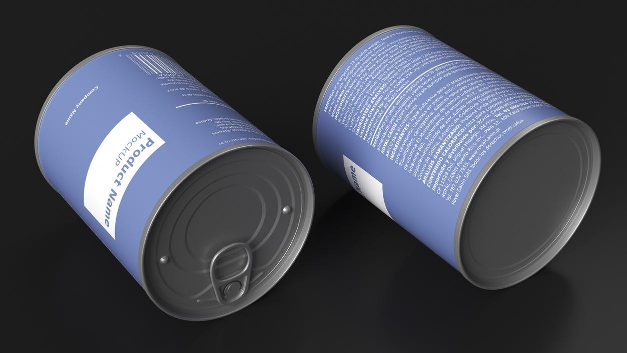 3D Canned Food Mockup model