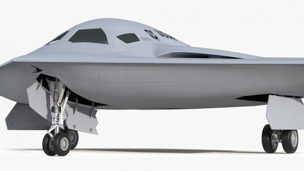 3D B-21 Raider Long-Range Aircraft Rigged model