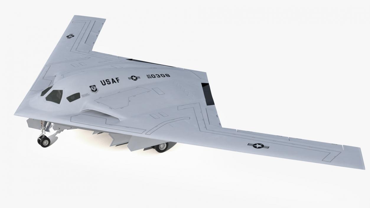 3D B-21 Raider Long-Range Aircraft Rigged model