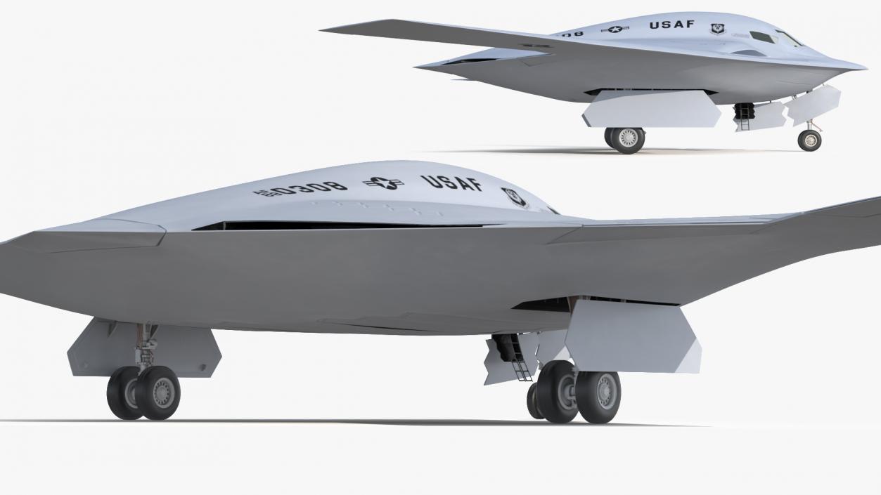 3D B-21 Raider Long-Range Aircraft Rigged model