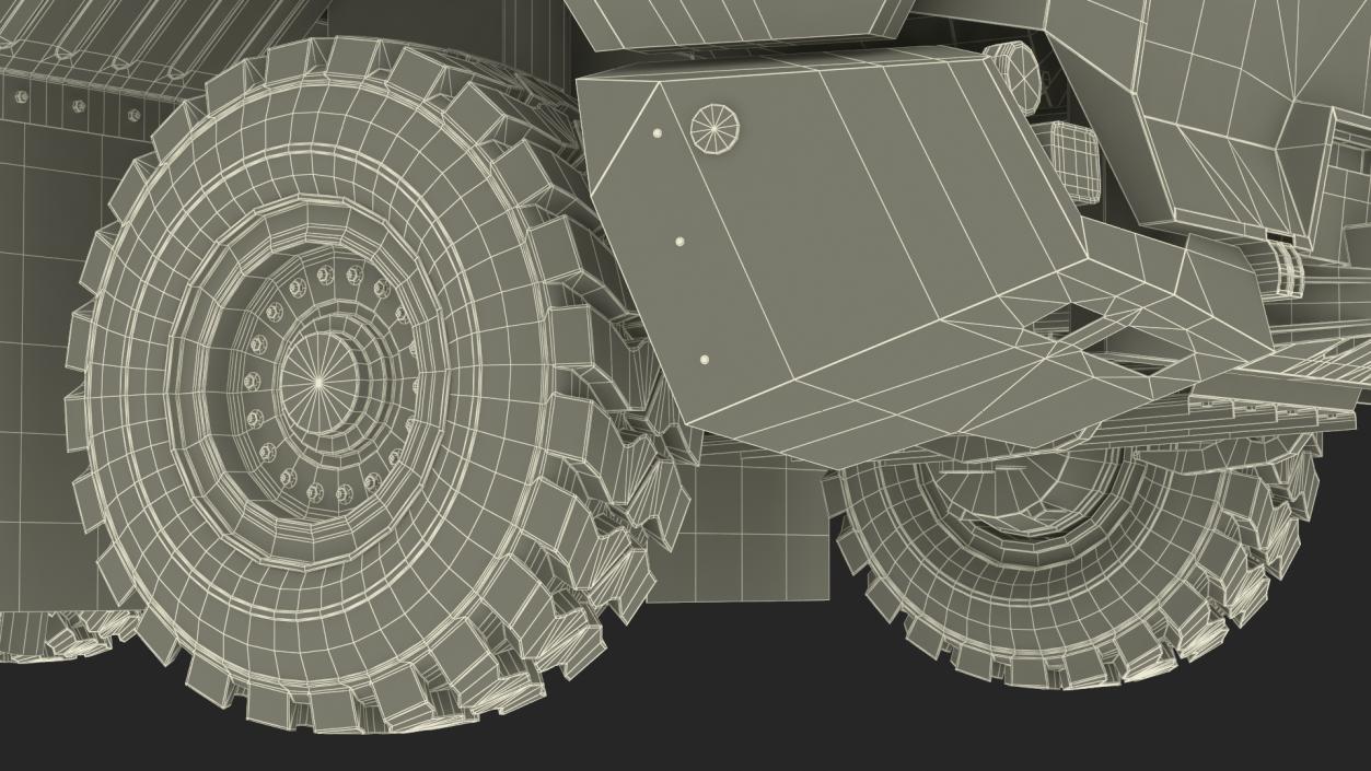 3D Electric Autonomous Dump Truck XCMG Dirty Rigged model