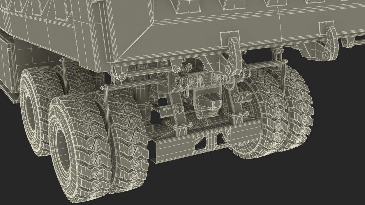 3D Electric Autonomous Dump Truck XCMG Dirty Rigged model