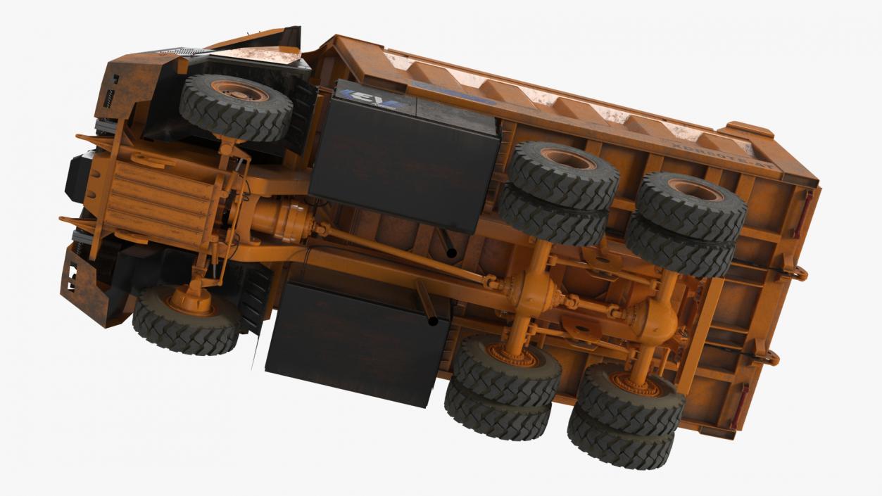 3D Electric Autonomous Dump Truck XCMG Dirty Rigged model