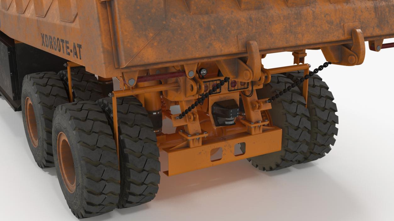 3D Electric Autonomous Dump Truck XCMG Dirty Rigged model