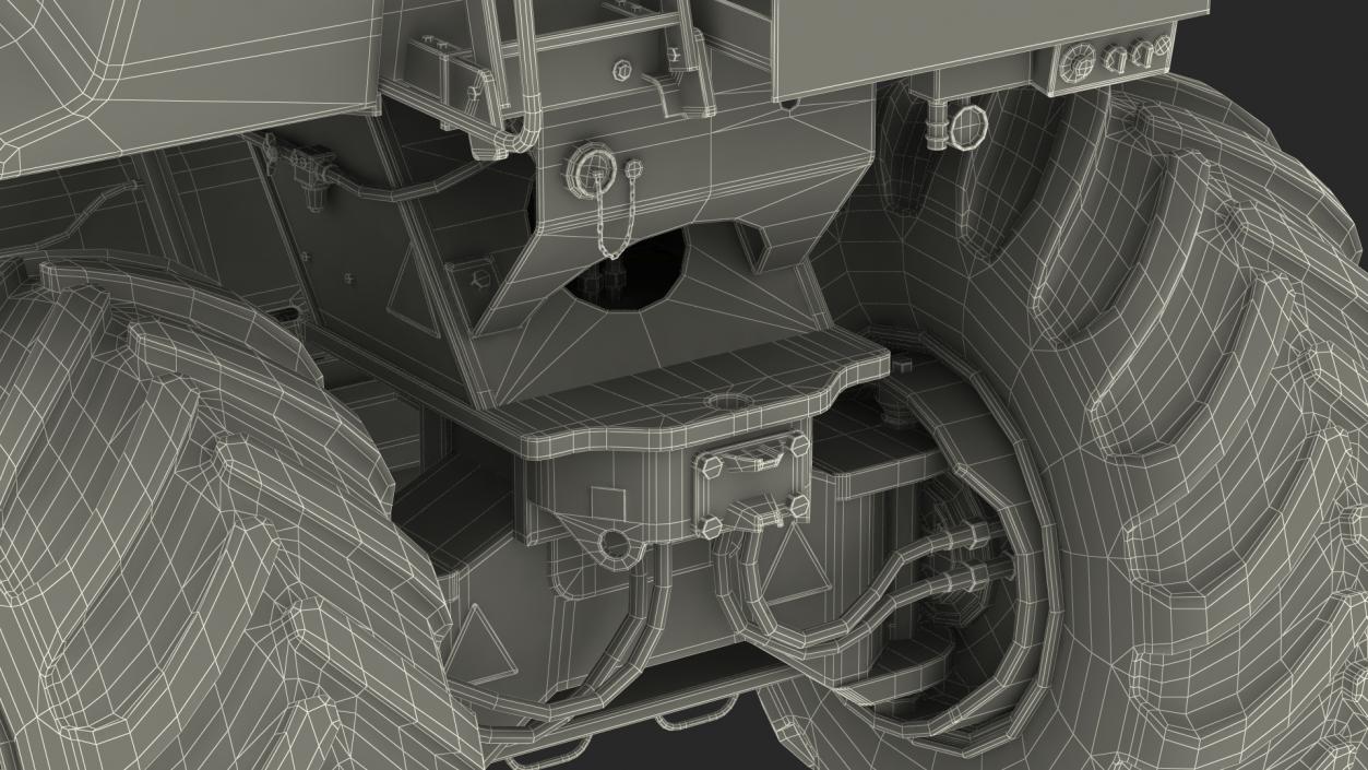 3D model Road Recycler and Soil Stabilizer Rigged