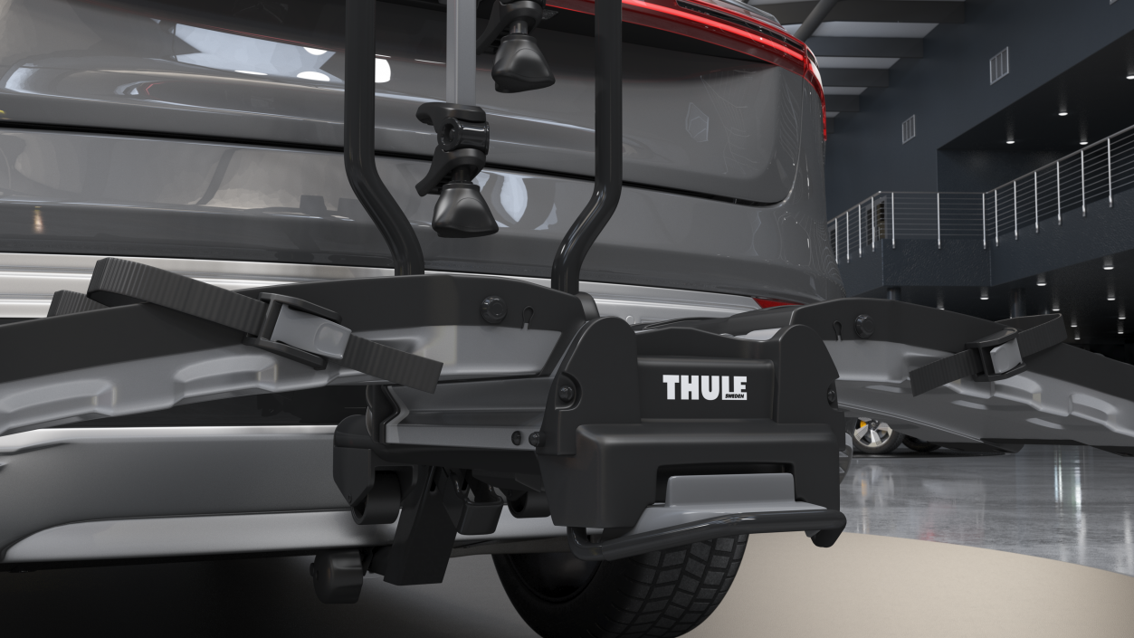 Hitch Bike Racks Thule EasyFold XT2 Rigged 3D