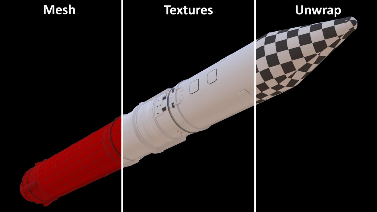 3D Rocket Launch Vehicle