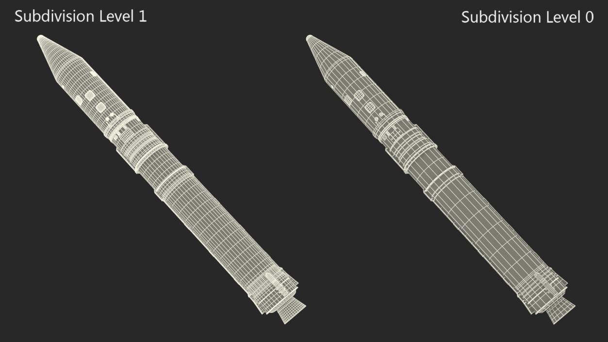 3D Rocket Launch Vehicle