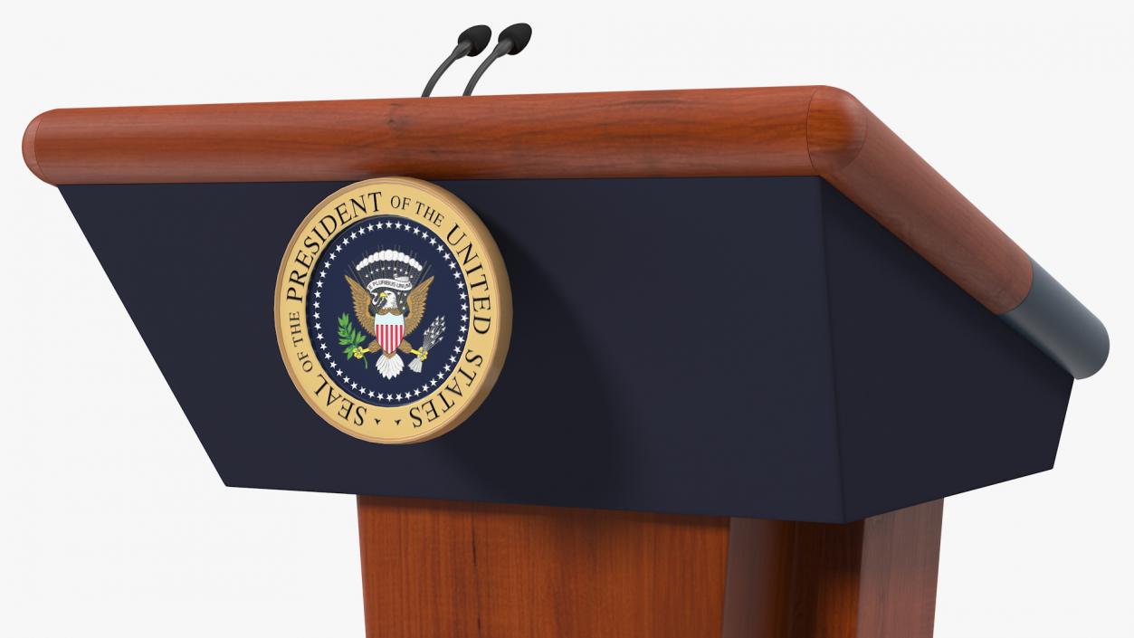 3D Speech Stand United States President