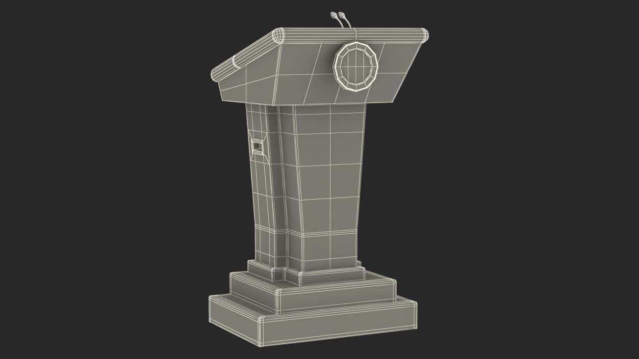 3D Speech Stand United States President