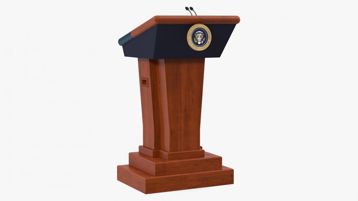 3D Speech Stand United States President