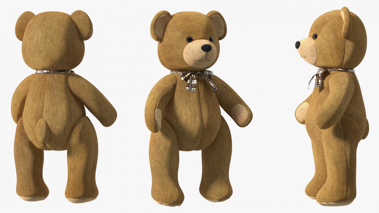 3D Teddy Bear Rigged for Maya