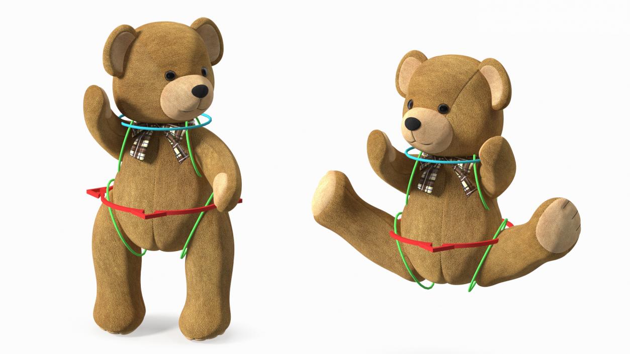 3D Teddy Bear Rigged for Cinema 4D