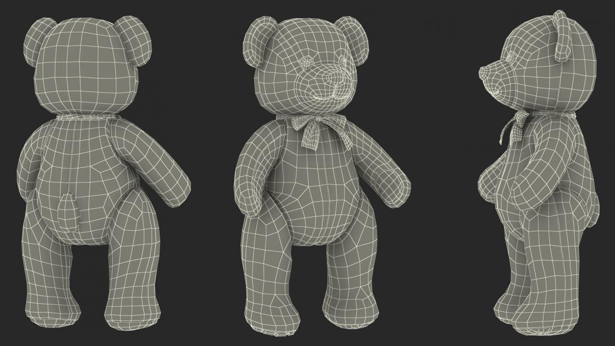 3D Teddy Bear Rigged for Cinema 4D