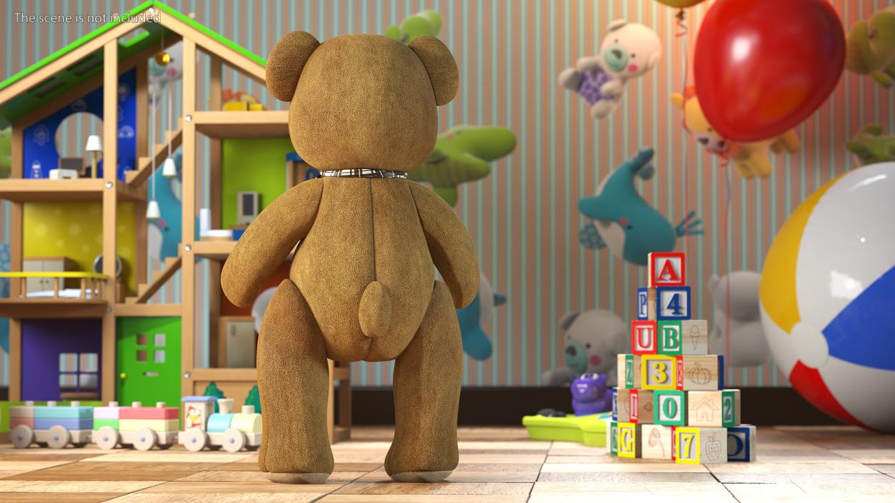 3D Teddy Bear Rigged for Cinema 4D