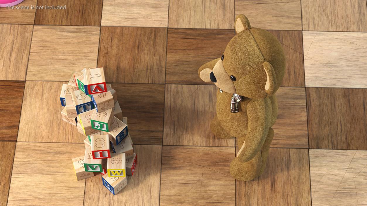 3D Teddy Bear Rigged for Cinema 4D