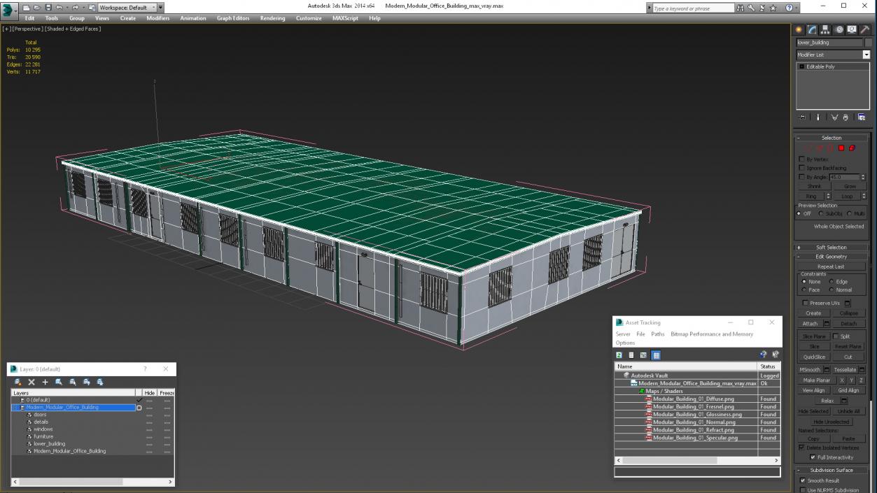 3D model Modern Modular Office Building