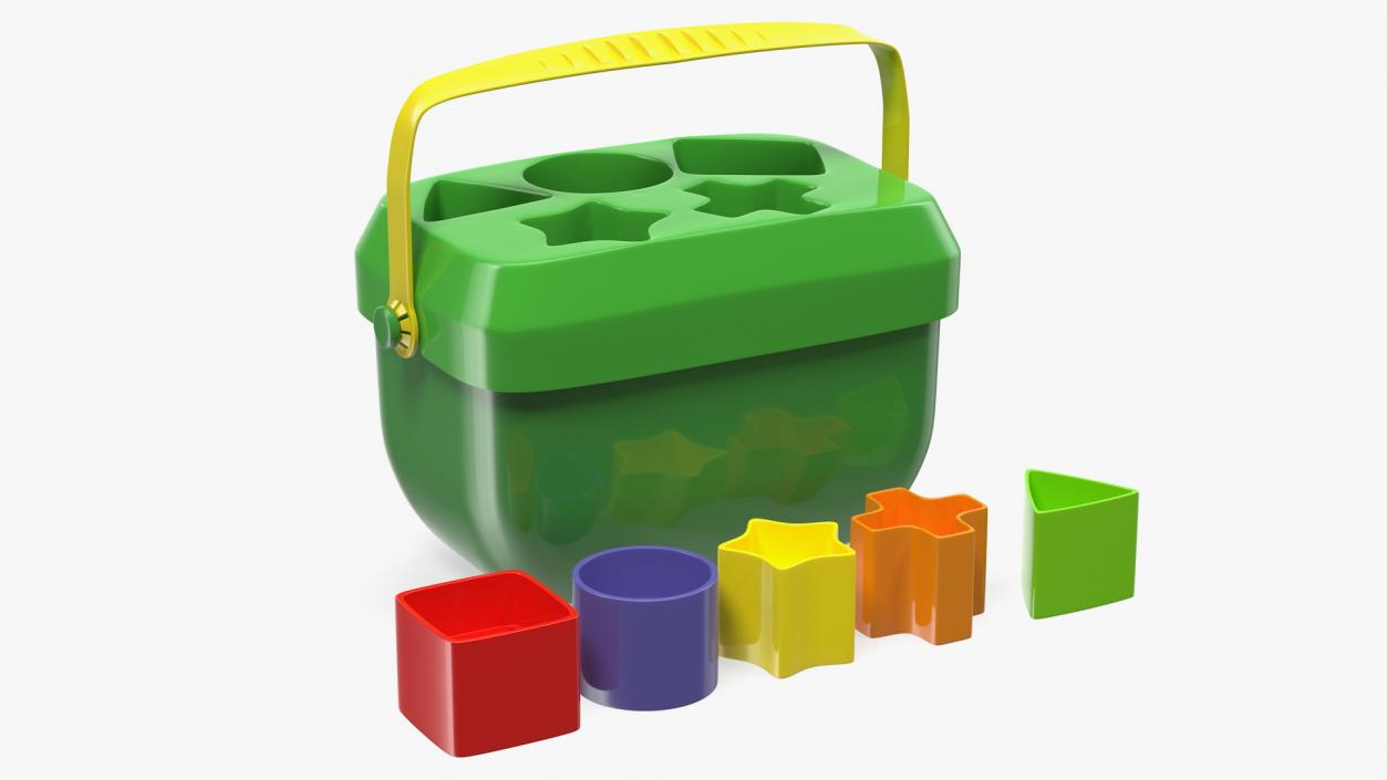 3D Baby Blocks Shape Sorter Toy model