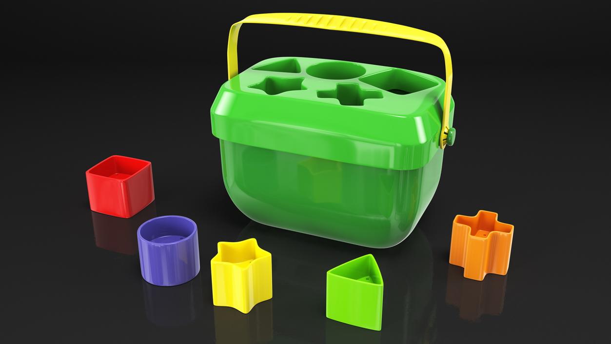 3D Baby Blocks Shape Sorter Toy model