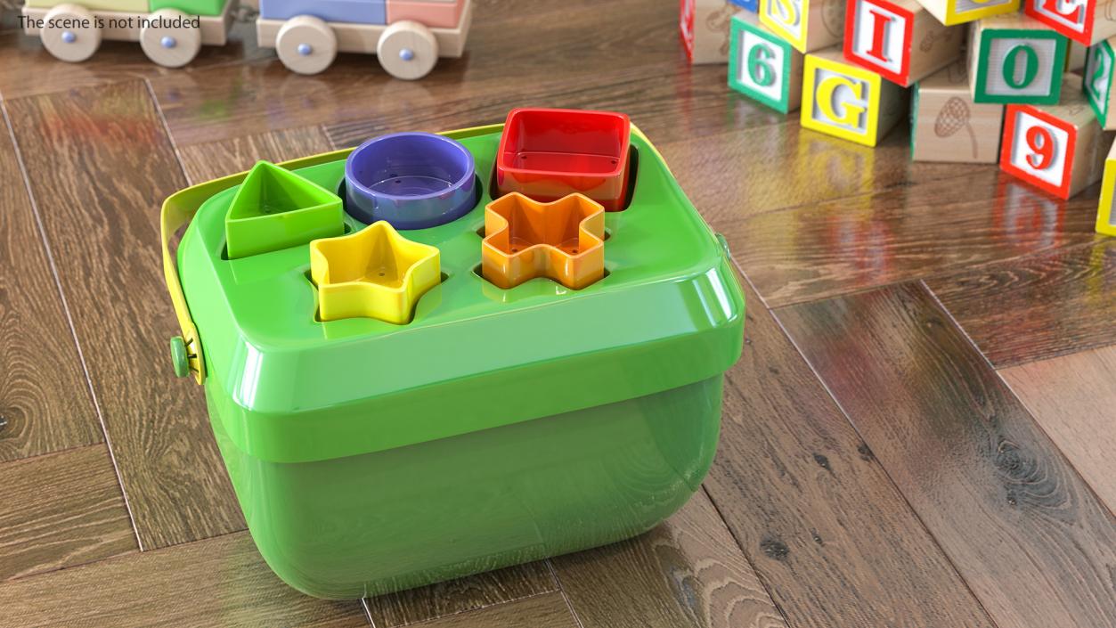 3D Baby Blocks Shape Sorter Toy model