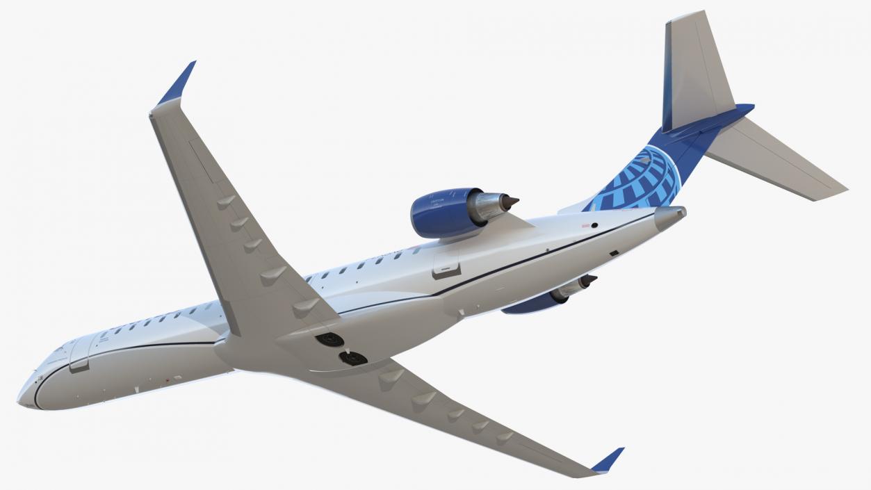 Bombardier CRJ550 Regional Jet United Express Flight 3D