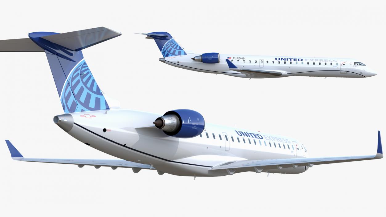 Bombardier CRJ550 Regional Jet United Express Flight 3D