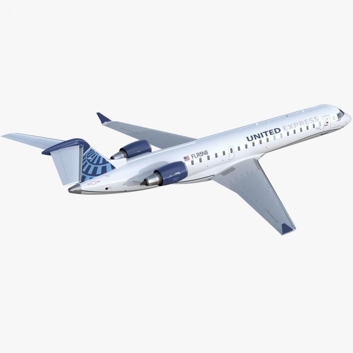 Bombardier CRJ550 Regional Jet United Express Flight 3D