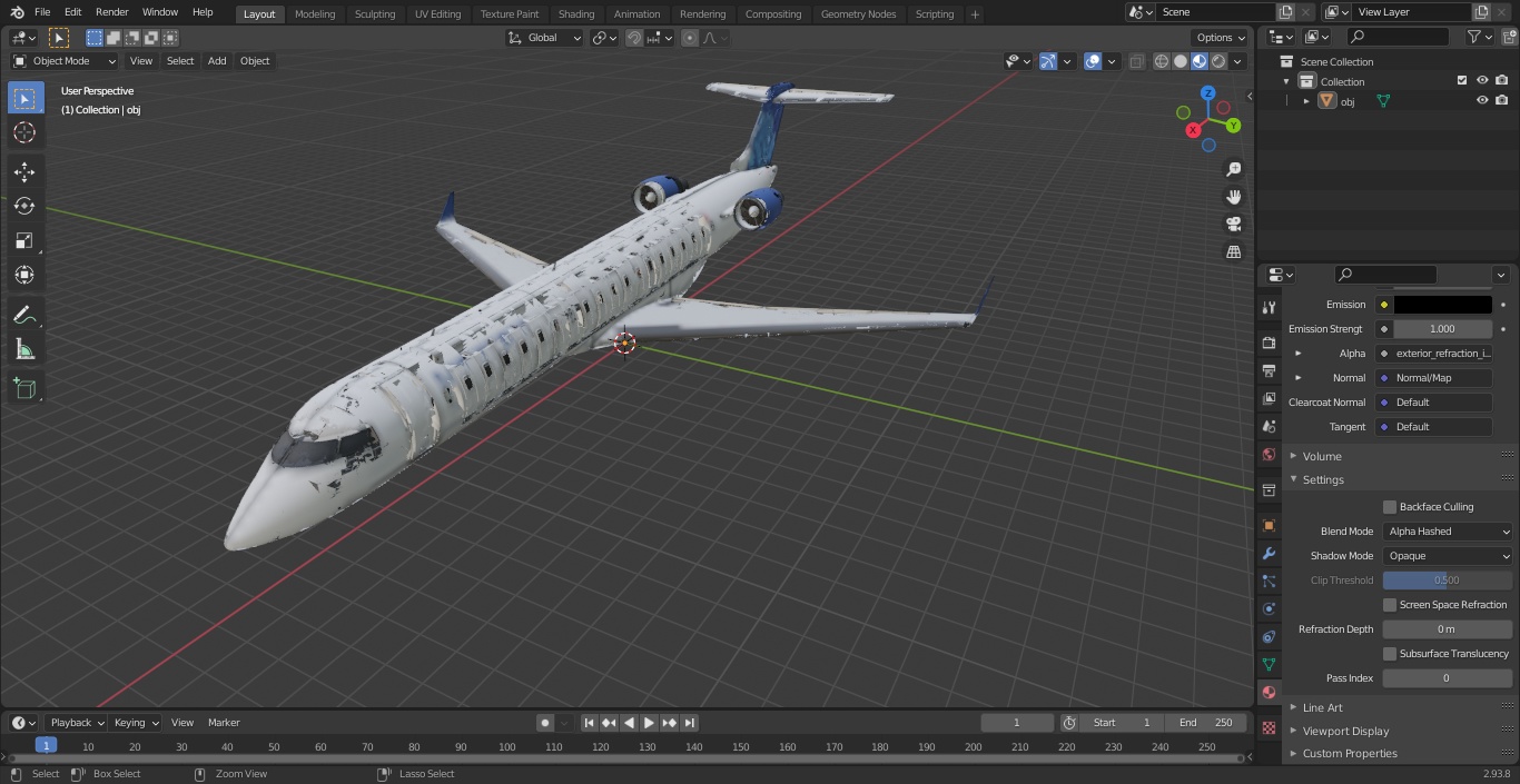 Bombardier CRJ550 Regional Jet United Express Flight 3D