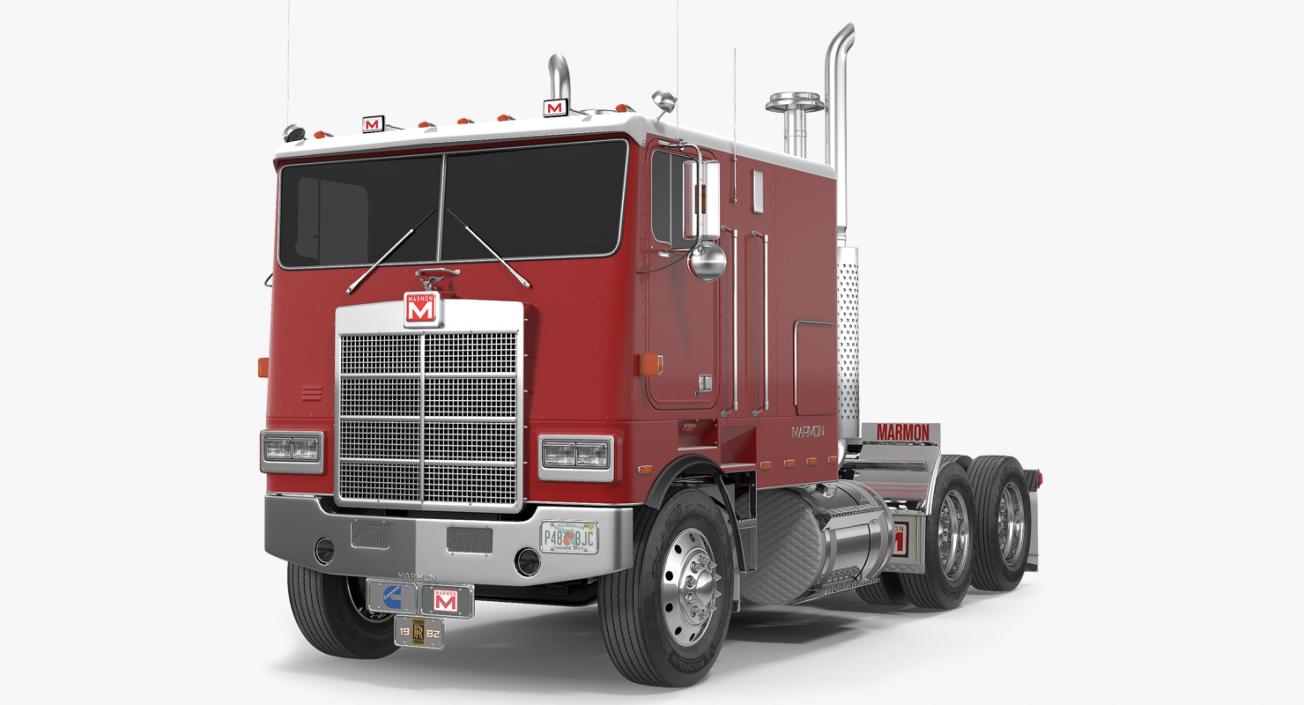 3D Marmon 110P Truck Simple Interior model