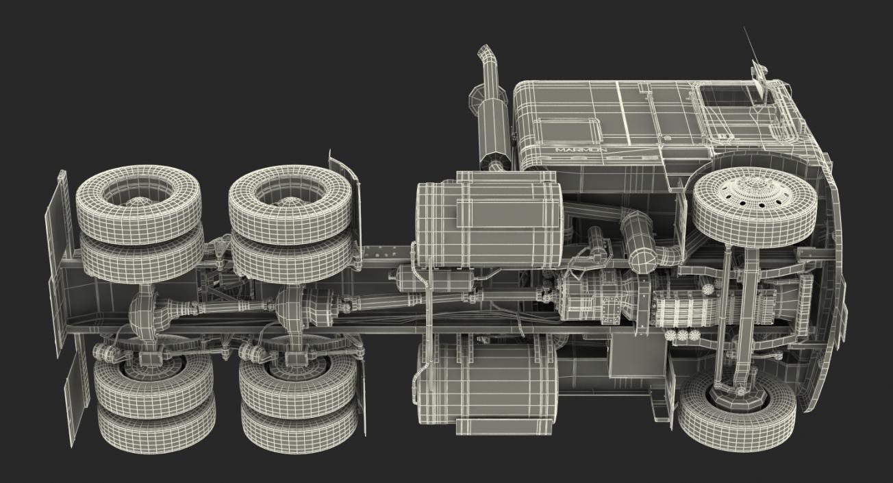 3D Marmon 110P Truck Simple Interior model