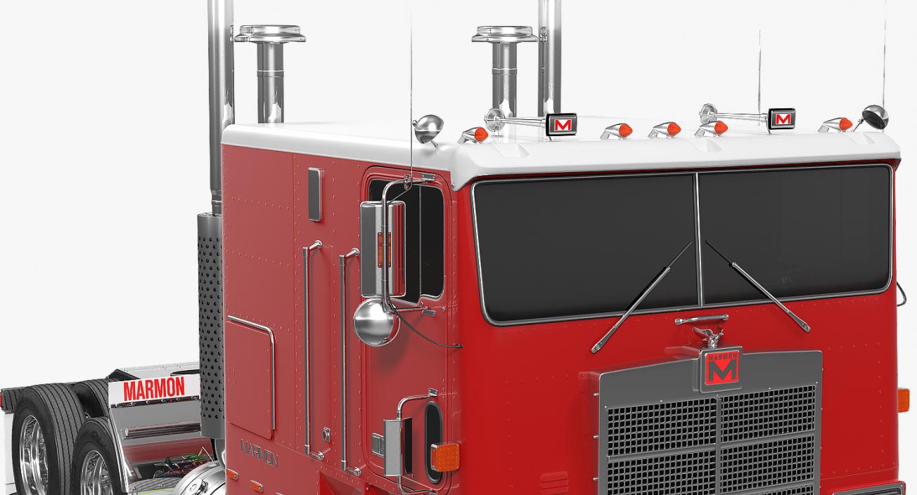 3D Marmon 110P Truck Simple Interior model