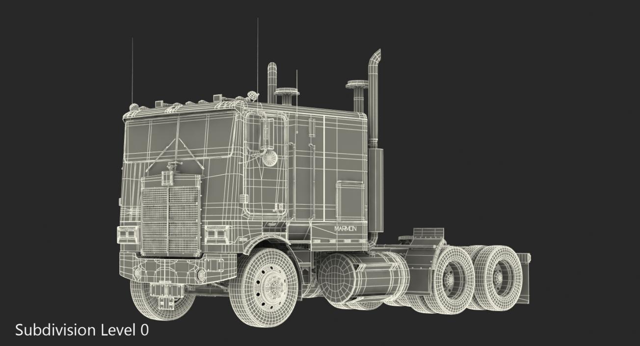 3D Marmon 110P Truck Simple Interior model