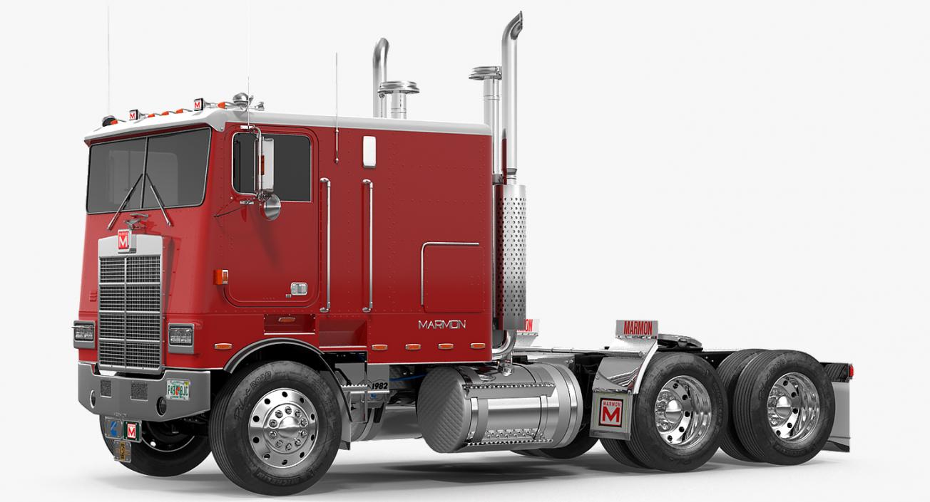 3D Marmon 110P Truck Simple Interior model