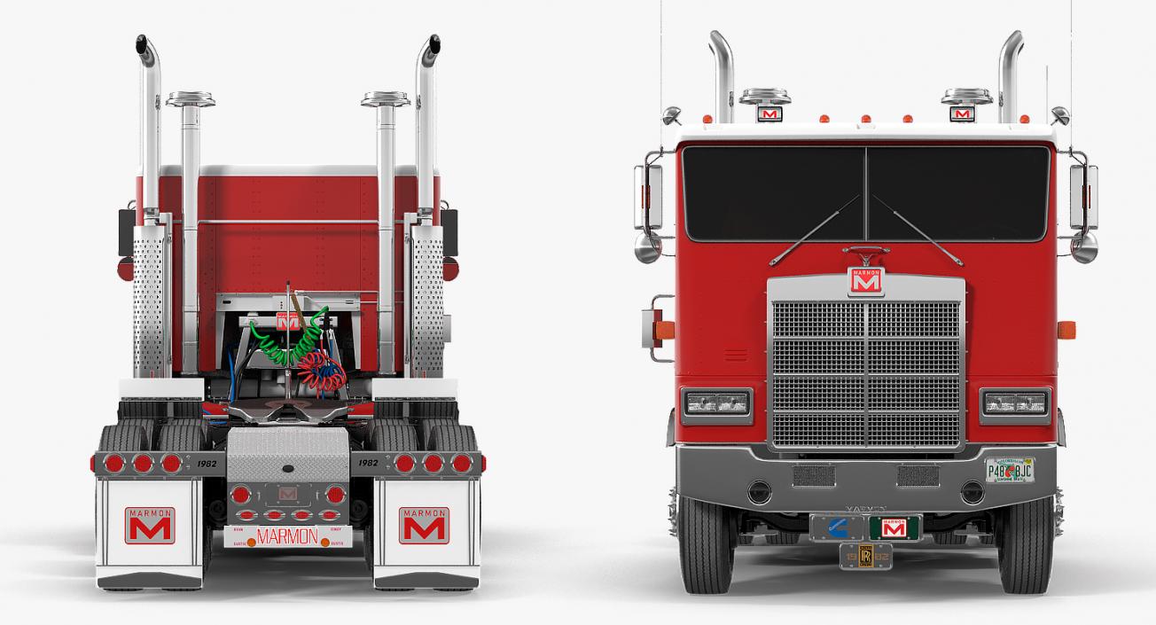 3D Marmon 110P Truck Simple Interior model