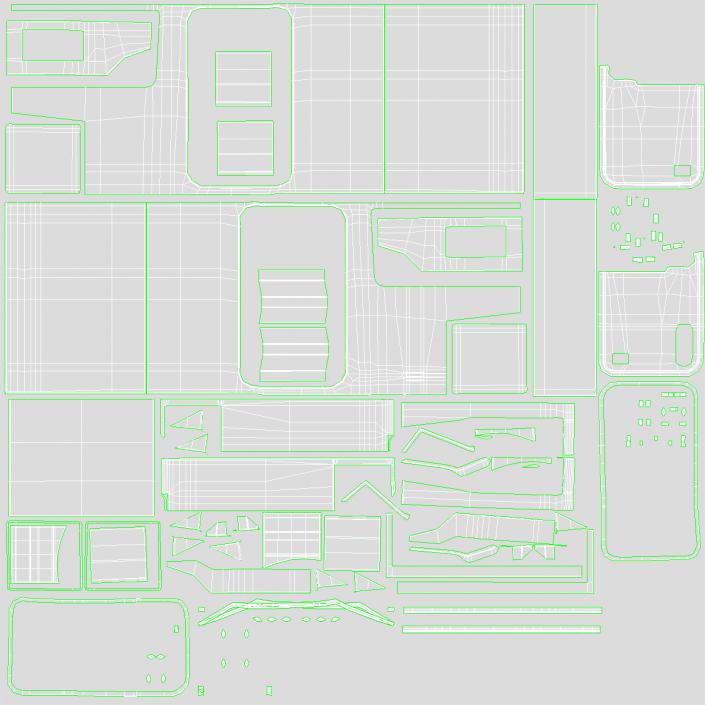 3D Marmon 110P Truck Simple Interior model