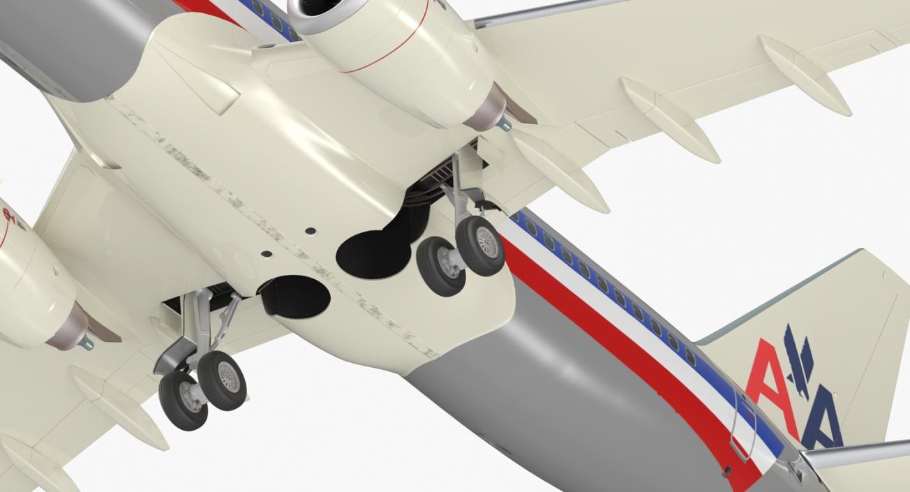 Boeing 737-700 American Airlines Rigged 3D model