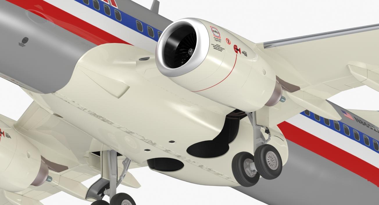 Boeing 737-700 American Airlines Rigged 3D model