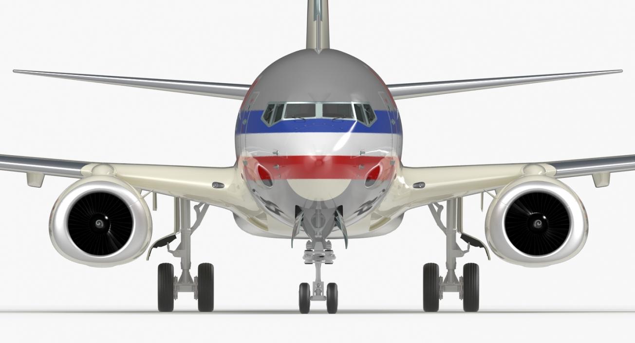 Boeing 737-700 American Airlines Rigged 3D model