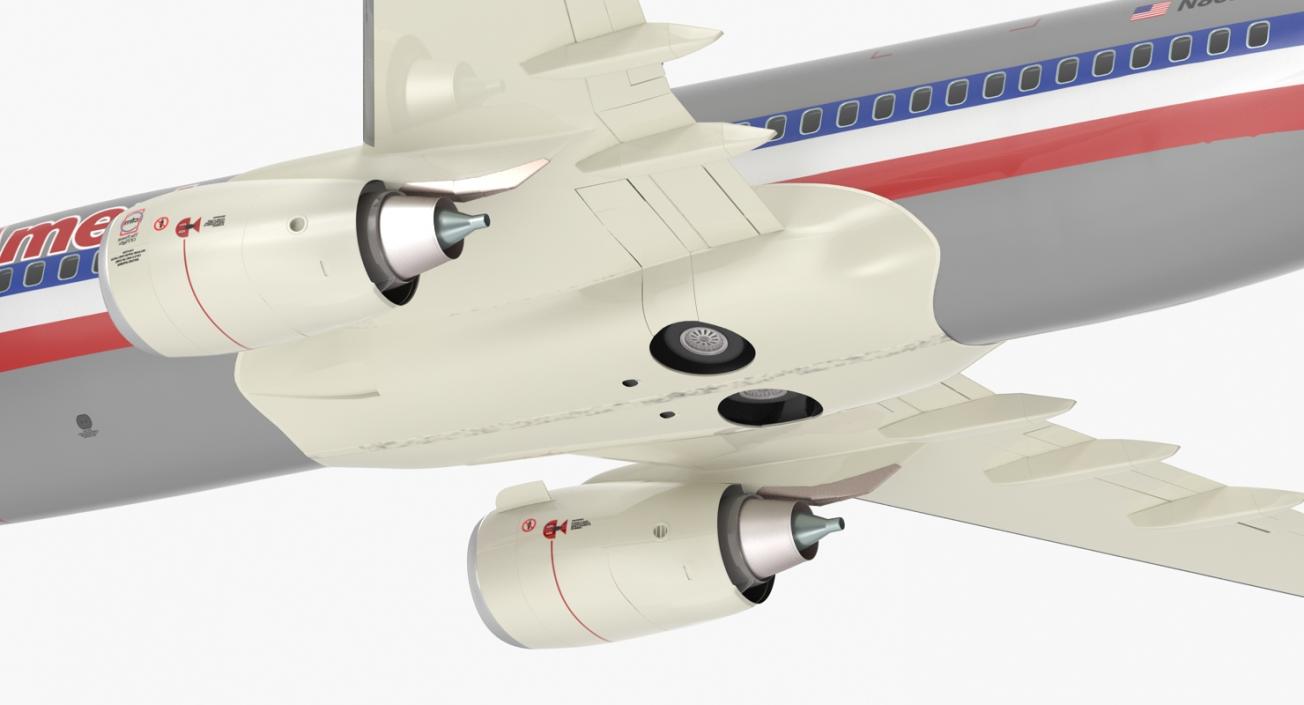 Boeing 737-700 American Airlines Rigged 3D model