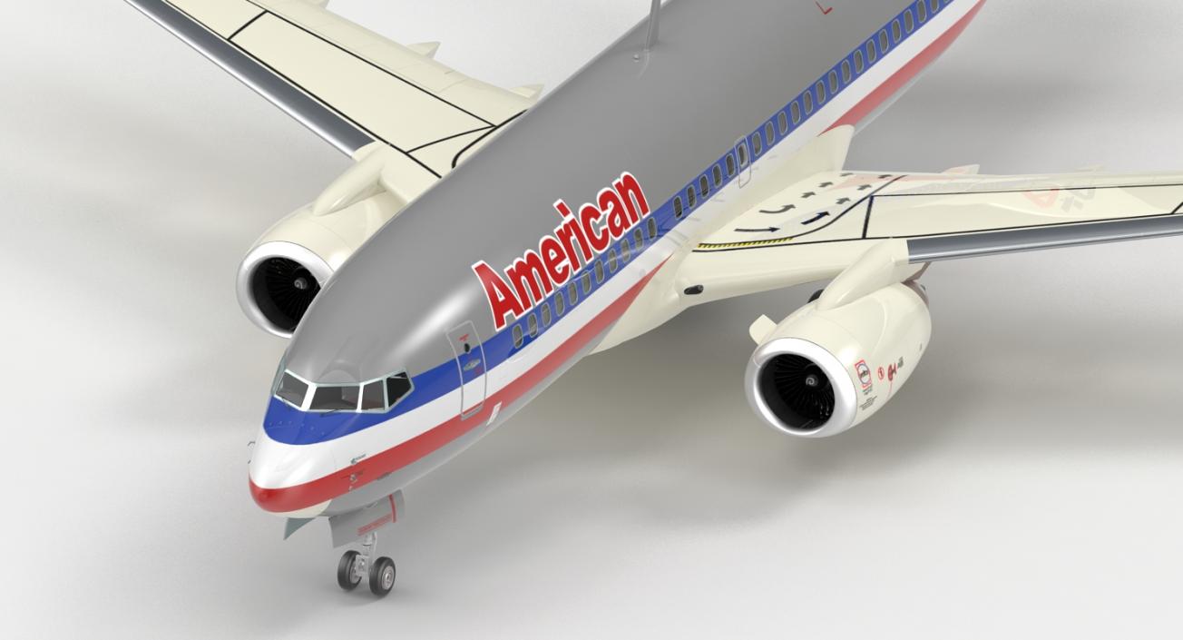 Boeing 737-700 American Airlines Rigged 3D model