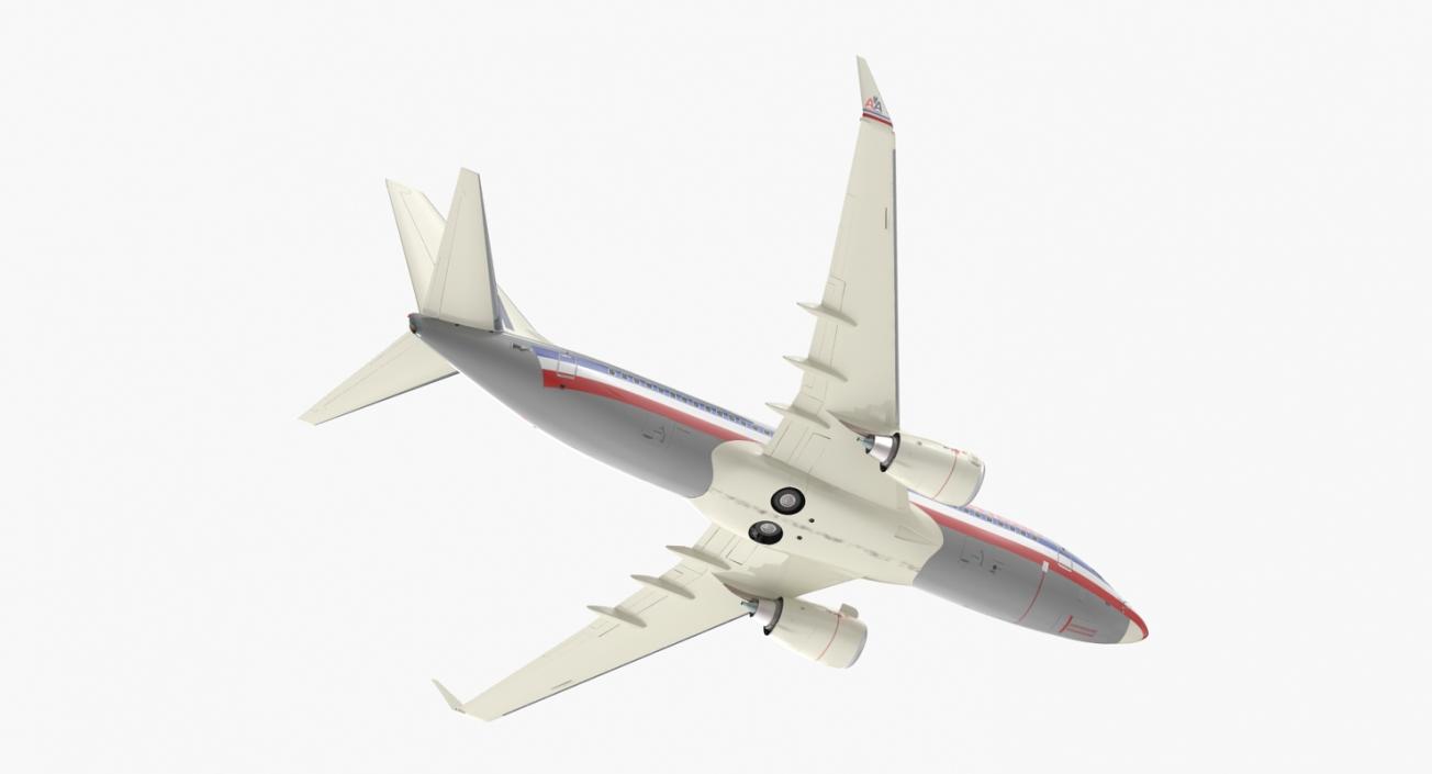 Boeing 737-700 American Airlines Rigged 3D model